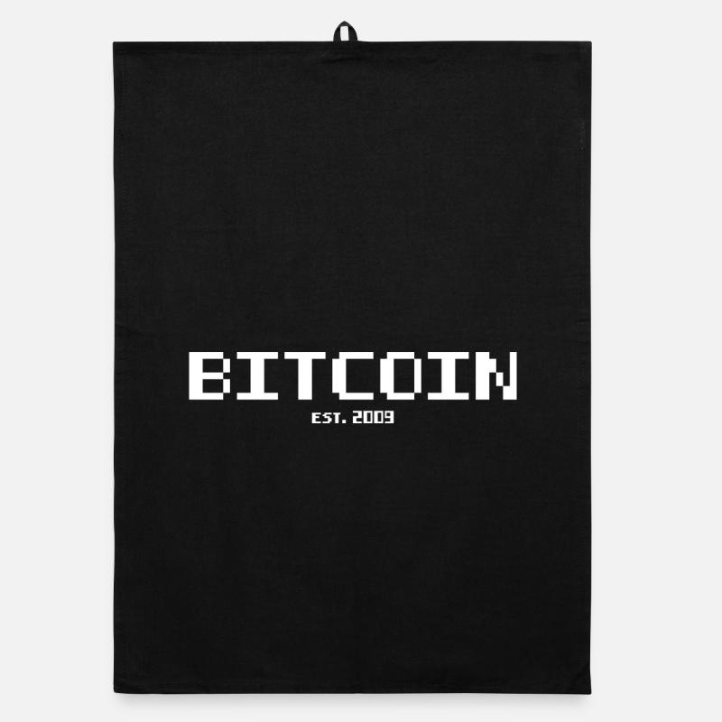 Bitcoin est 2009 Organic Geschirrtuch
