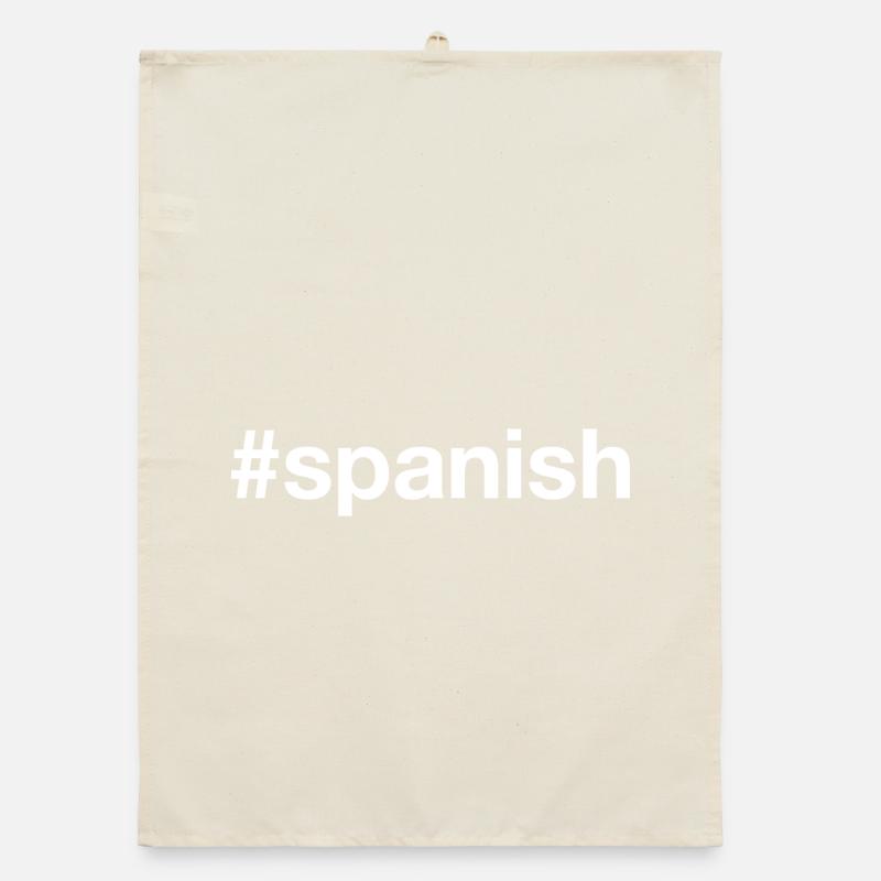 SPANISH Hashtag Spanish Organic dish towel