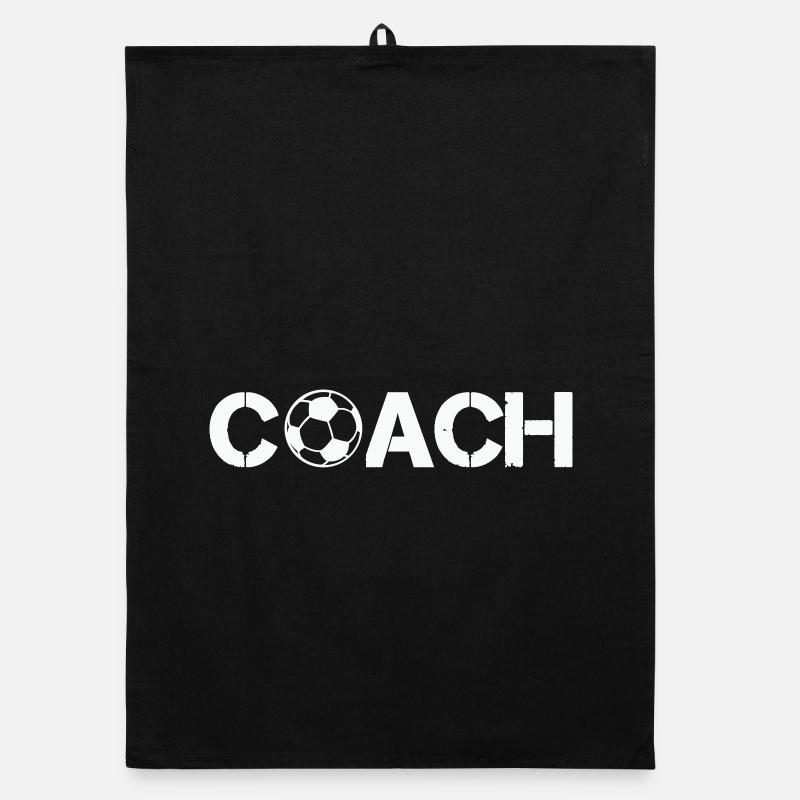 Coachi Ball Soccer Logo Organic dish towel