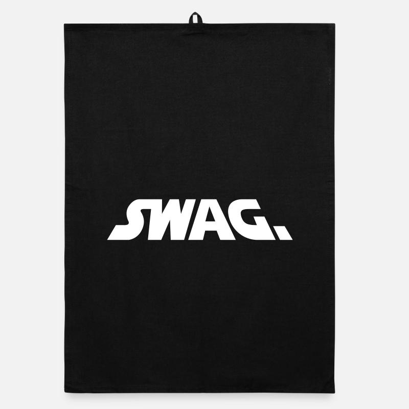 Galactic Swag Lettering Organic dish towel