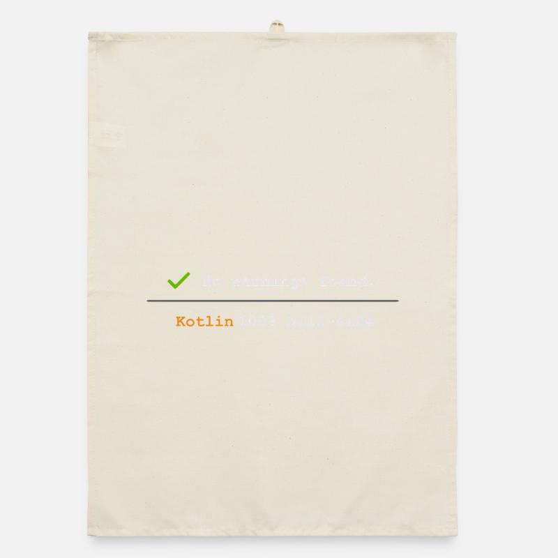 Sweat à capuche et chemise Nerd Kotlin, tasse de fan de codage Torchon bio