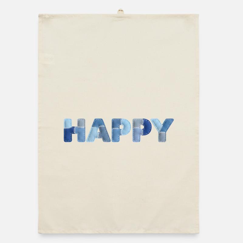 HAPPY Denim Patchwork New Trend Organic dish towel