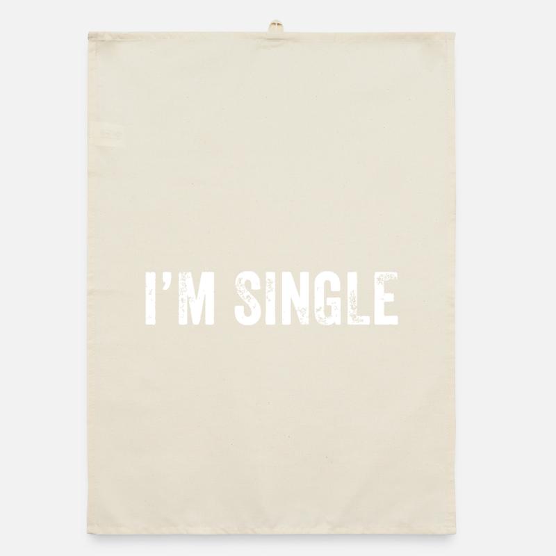 Ich bin Single Organic Geschirrtuch