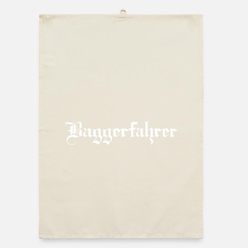 Der Baggerfahrer Organic Geschirrtuch