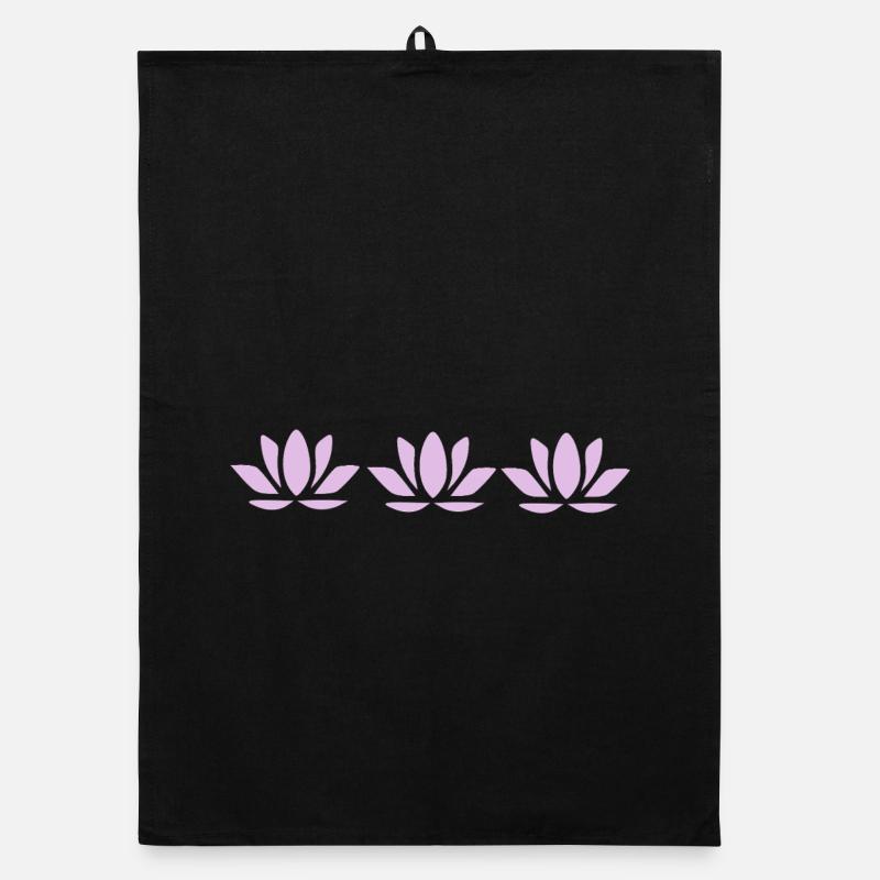 Fleur de lotus Fleur de lotus Fleurs de violet pastel Fleurs Torchon bio