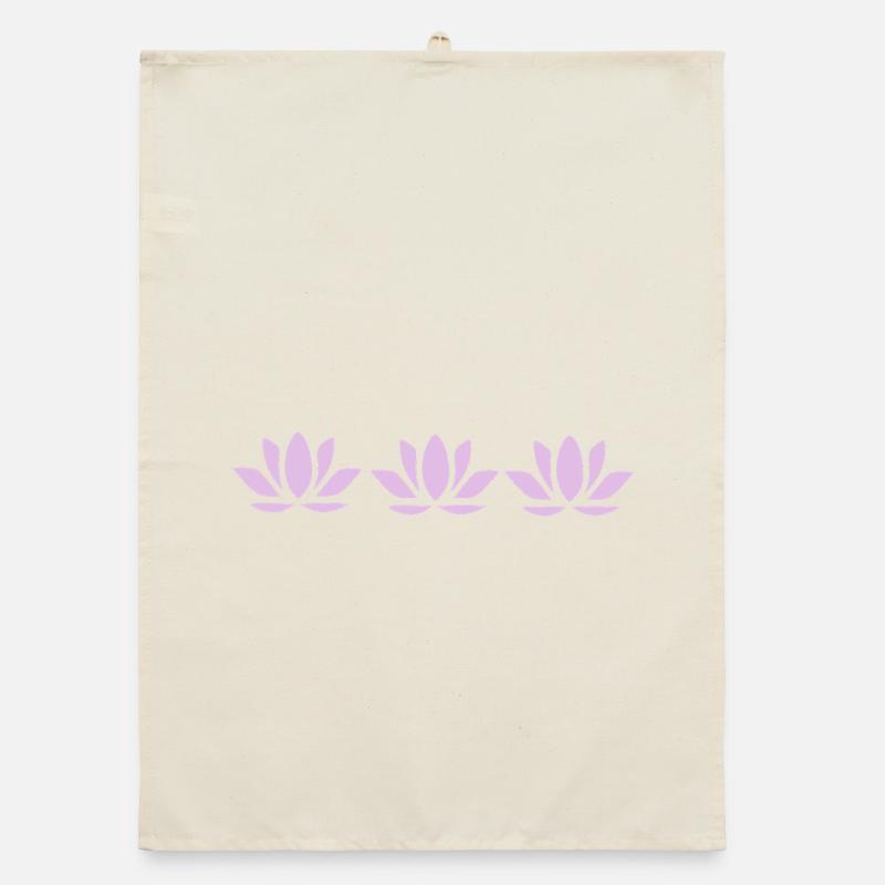 Fleur de lotus Fleur de lotus Fleurs de violet pastel Fleurs Torchon bio