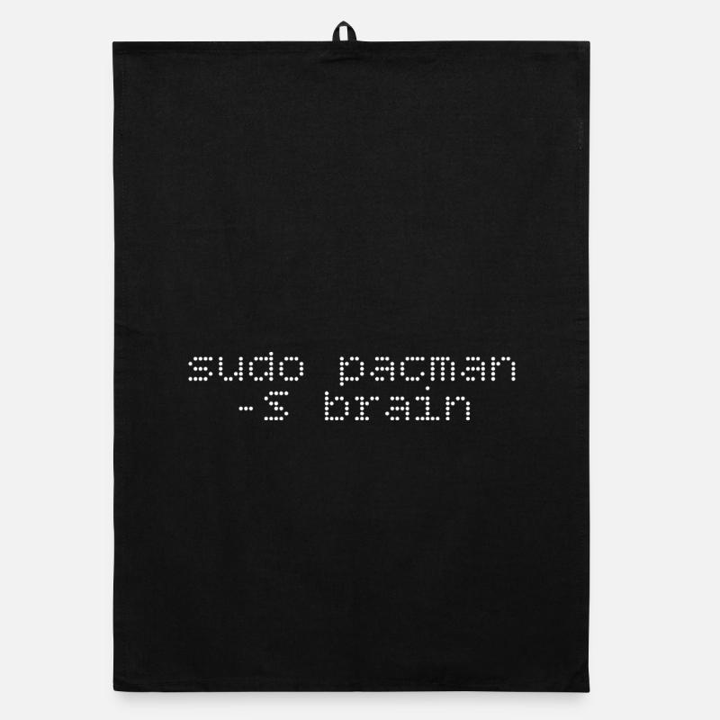 sudo install -S brain - Organic dish towel - black
