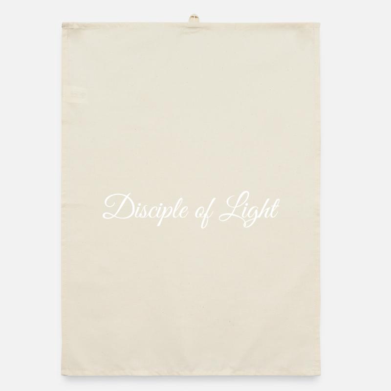 Disciple de la Lumière - logo d’écriture calligraphique Torchon bio