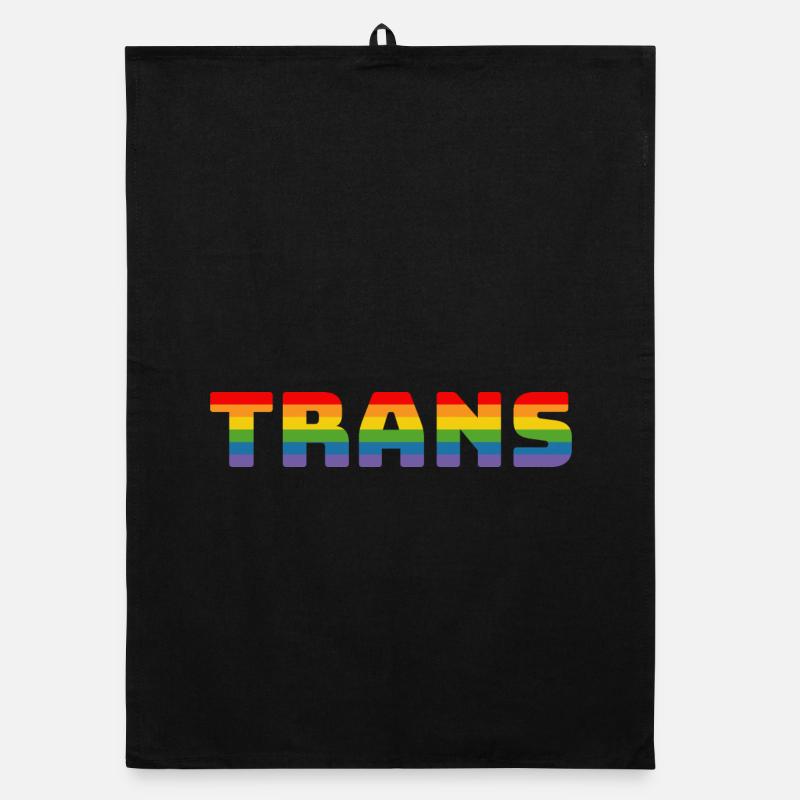 Regenbogen Trans Organic Geschirrtuch