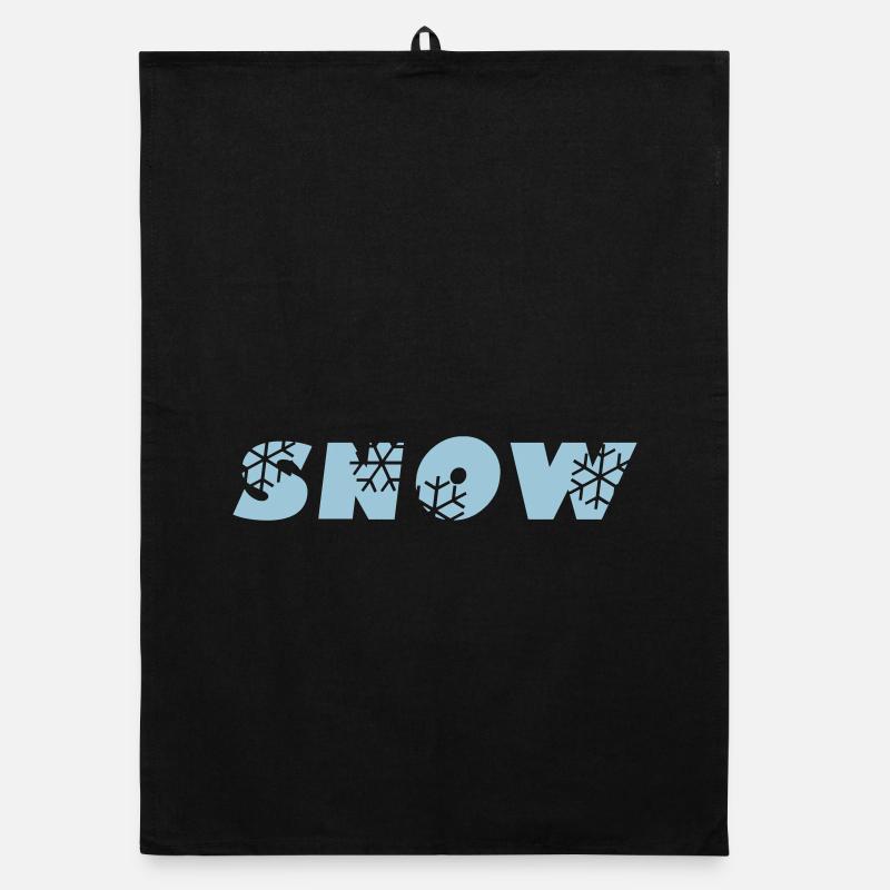 SNOW logo, Vector graphic Organic dish towel