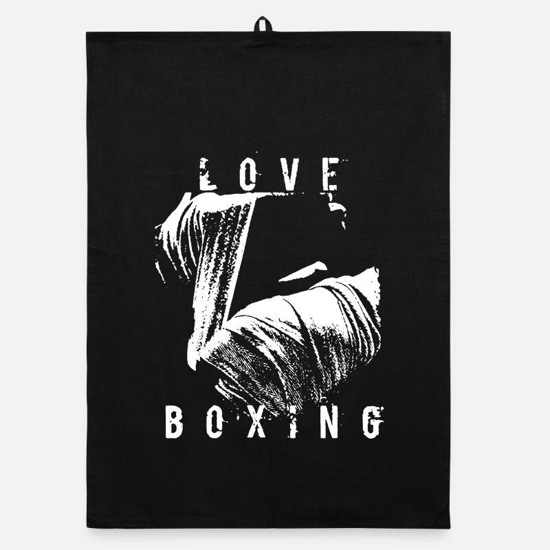 Amour boxe t-shirt Torchon bio