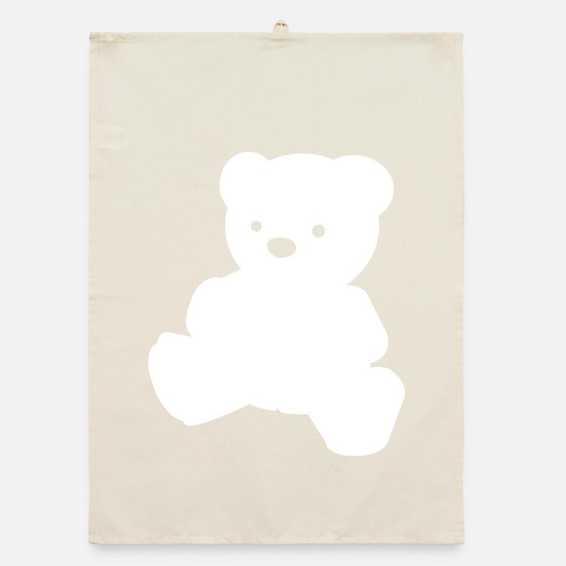 A simple teddy bear Organic dish towel