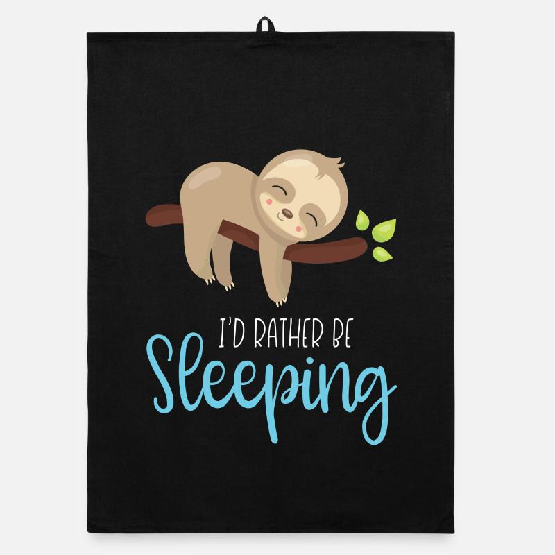 Ich würde eher schlafen Organic Geschirrtuch