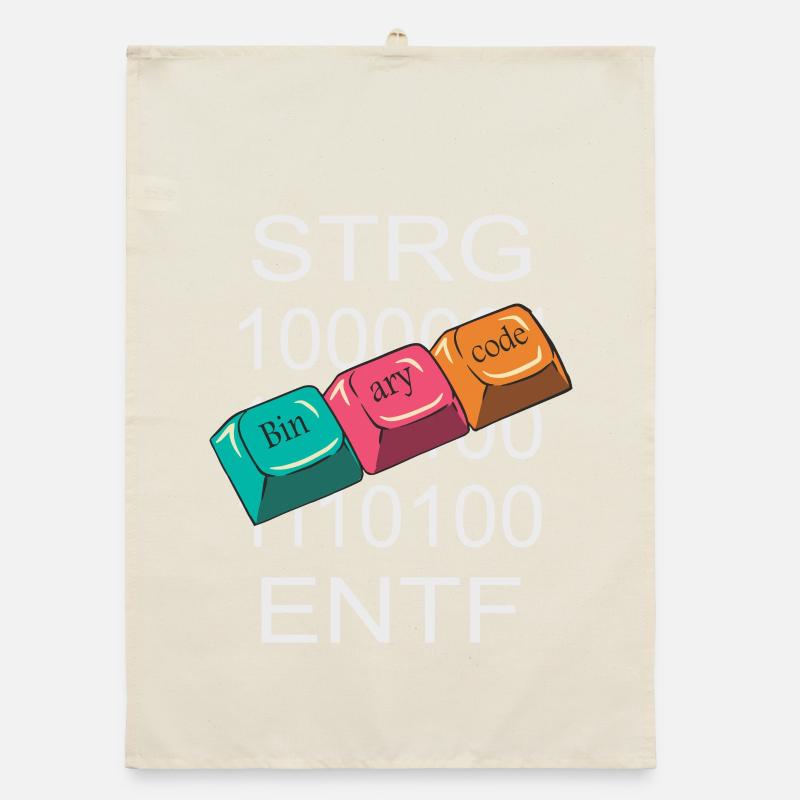 Computer Nerd Organic dish towel