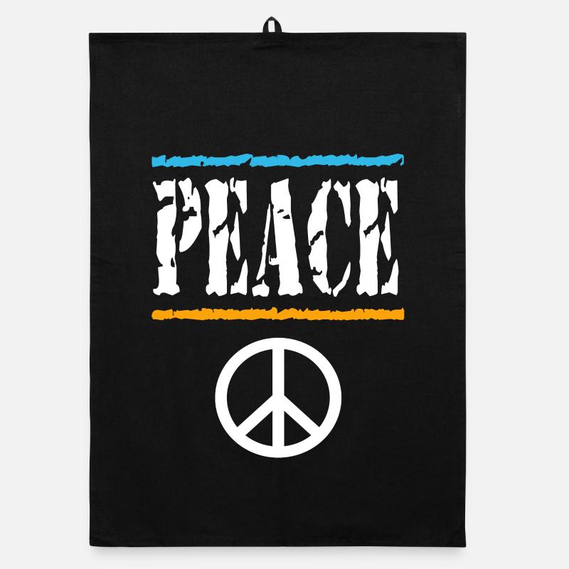 T-shirt rétro Peace Vibes Torchon bio