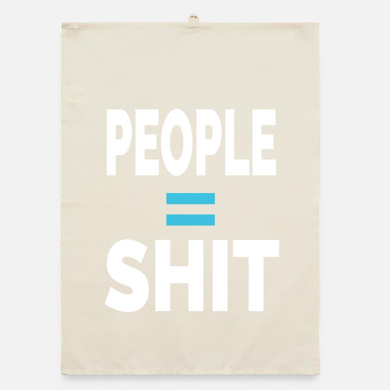 MENSCHEN = SCHEISSE Organic Geschirrtuch