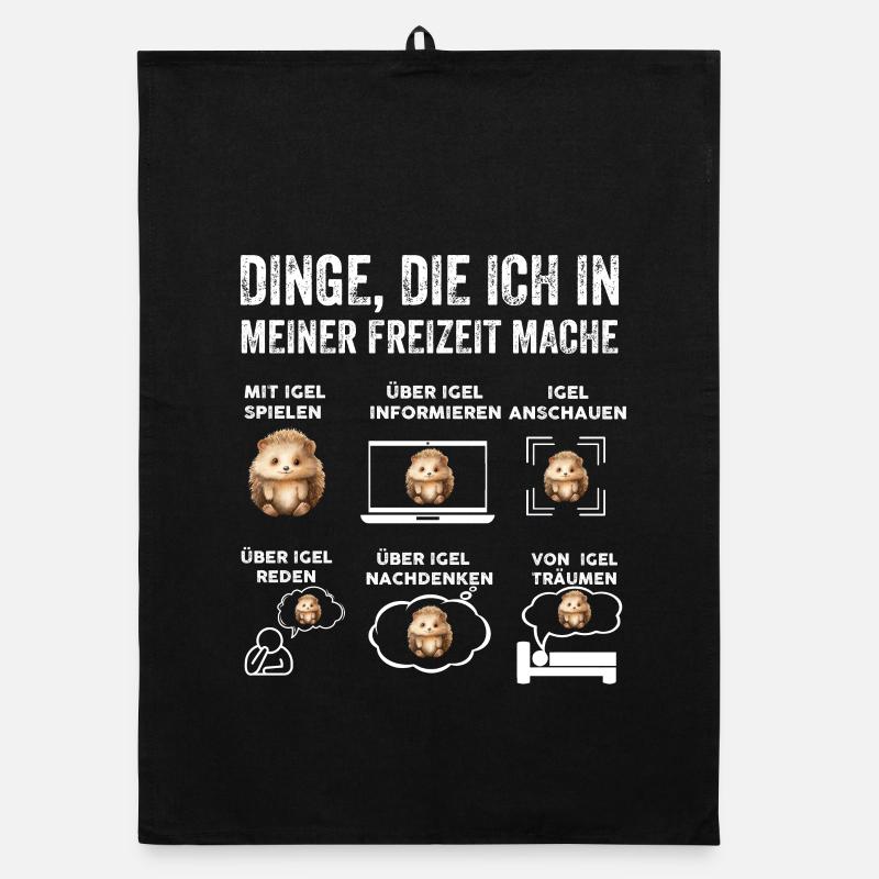 Dinge, die ich in meiner Freizeit mache, Igel Organic Geschirrtuch