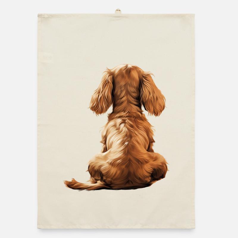 Cocker Spaniel Organic dish towel