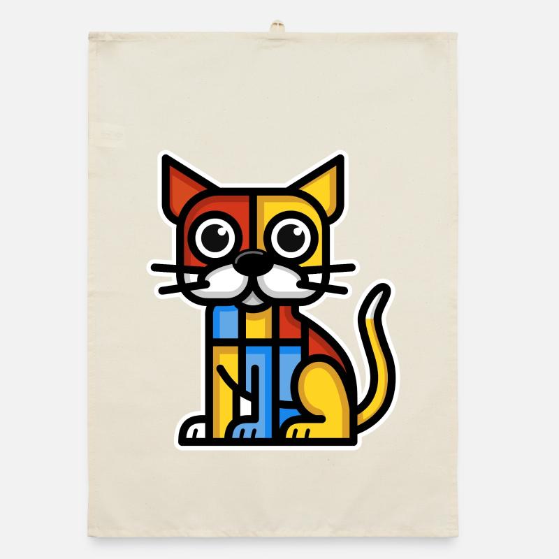 Image stylisée colorée d’un chien Torchon bio