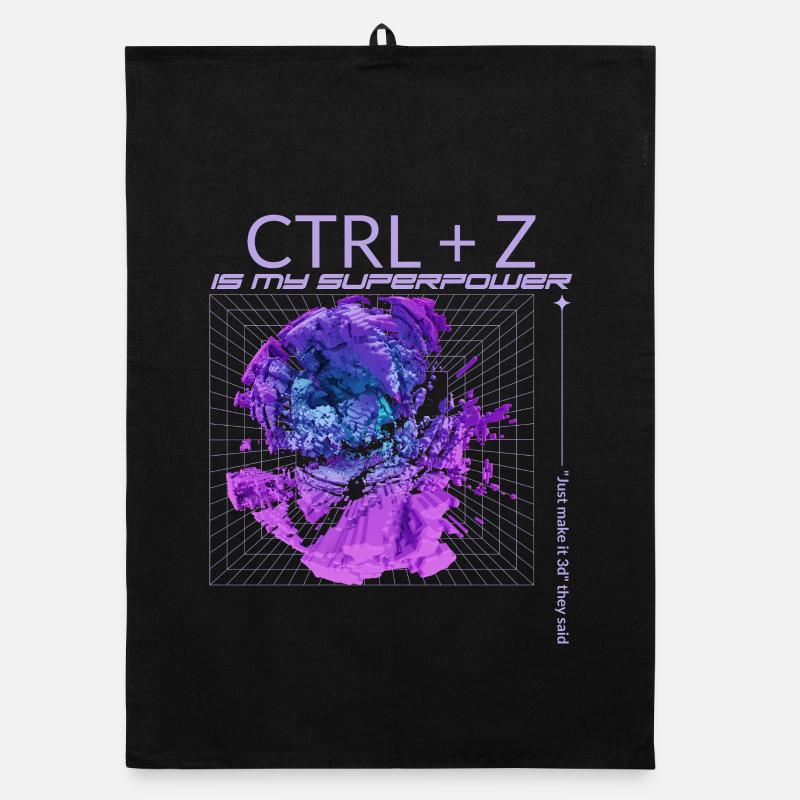 CTRL+Z est mon superpouvoir Torchon bio