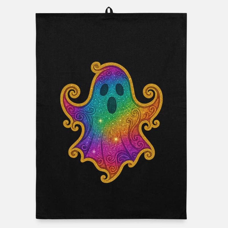 Regenbogen Geist Glitter Torchon bio