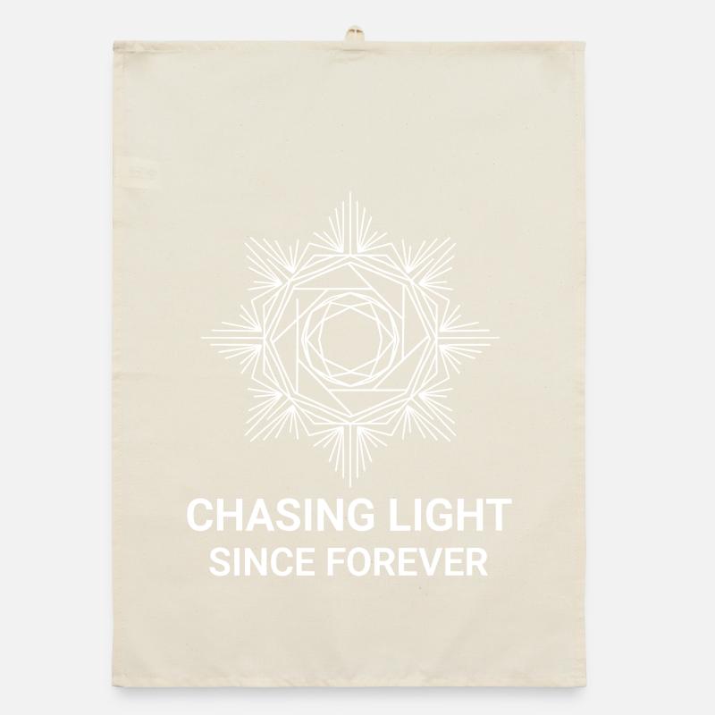 Chasing Light Since Forever Organic dish towel