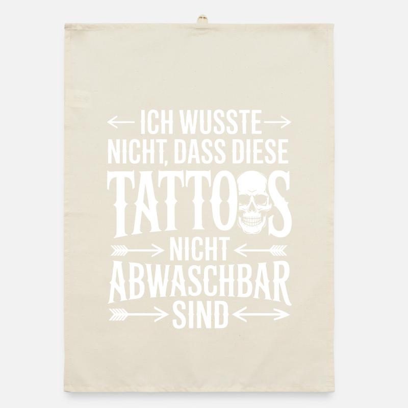 Déclaration du tatouage non lavable Torchon bio