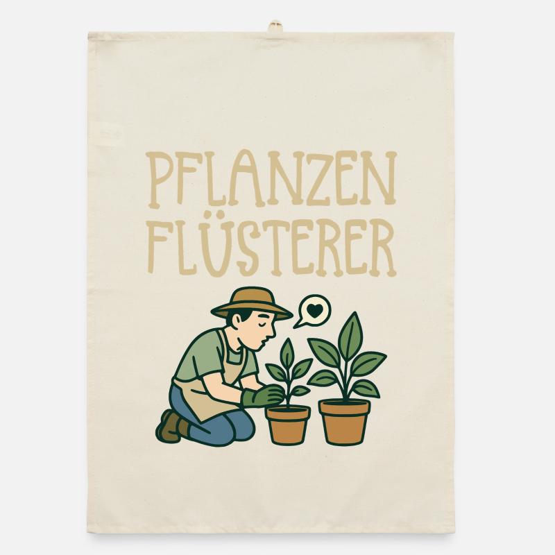 Pflanzenflüsterer Gärtner Organic Geschirrtuch