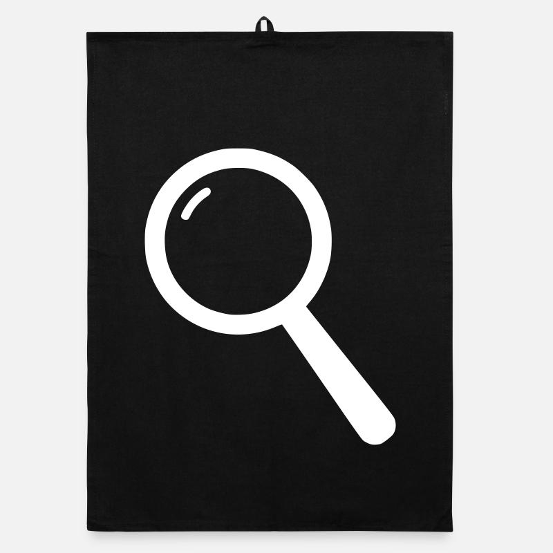 Lupe Icon Suche Minimalistisch Vektor Organic Geschirrtuch