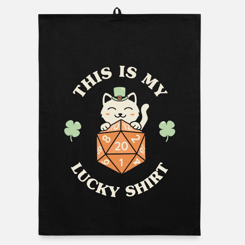 This Is My Lucky Shirt Organic dish towel