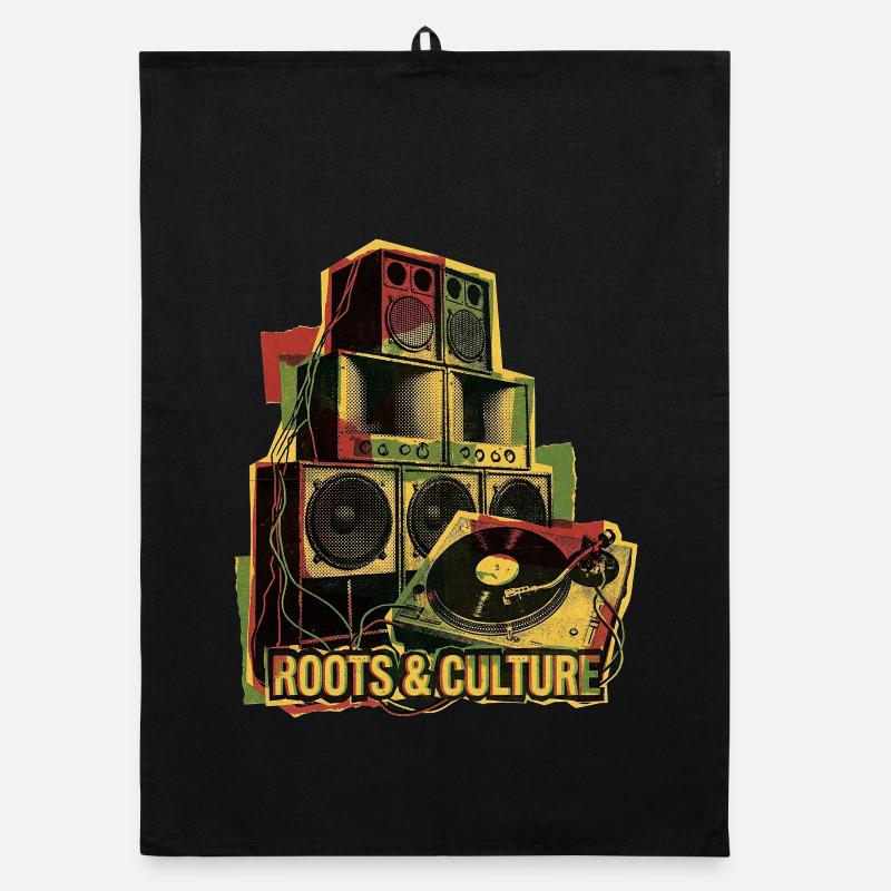 Roots Reggae Dub Soundsystem Organic dish towel