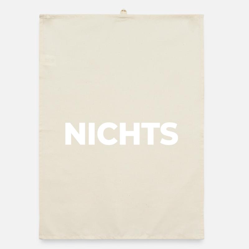 Nichts - einfach nix | Garnichts | Geschenk Organic Geschirrtuch