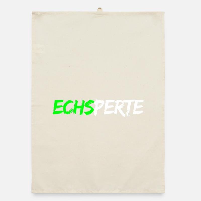 Echsperte - expert, funny pun Organic dish towel