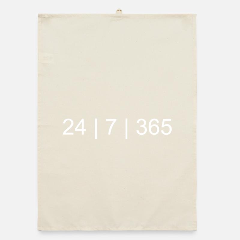 24/7/365 – Conception de style de vie toujours active Torchon bio