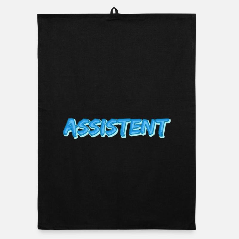Assistent als Comic Organic Geschirrtuch