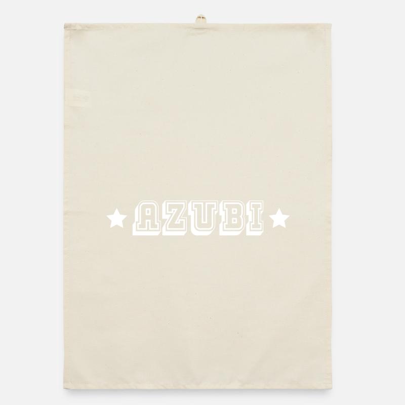 AZUBI tshirt schwarz Organic Geschirrtuch