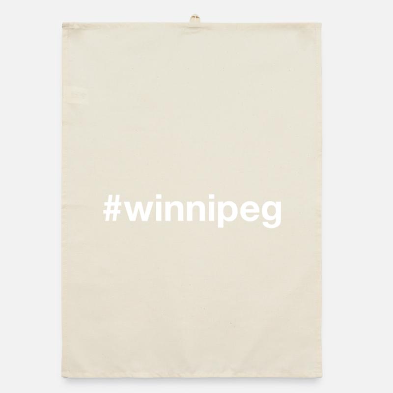 WINNIPEG Canada Hashtag Organic dish towel