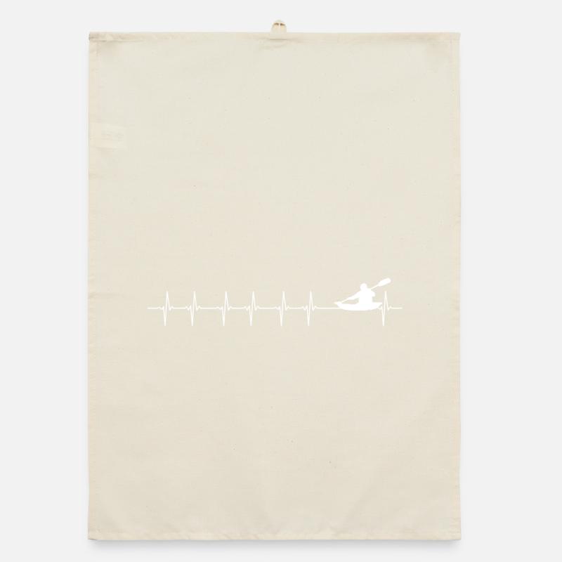 Kayak Pulse sur la rivière Graphique Torchon bio