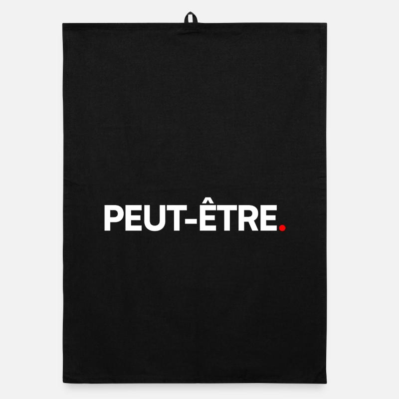 MAYBE | Minimalist humor expression Organic dish towel