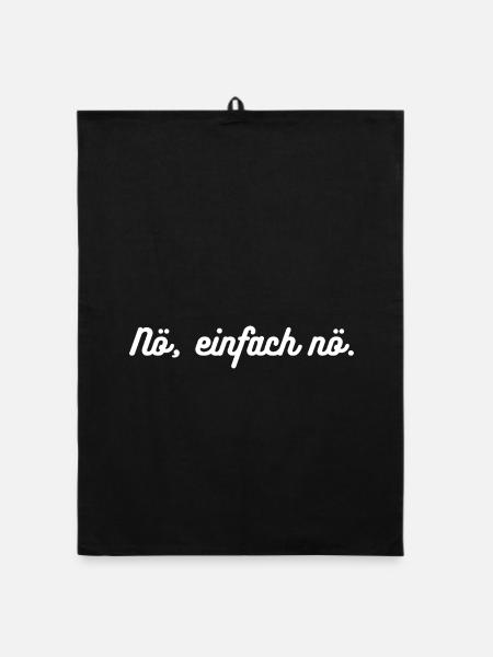 Heimatliebe Nord - Organic Geschirrtuch - Schwarz - Vorne