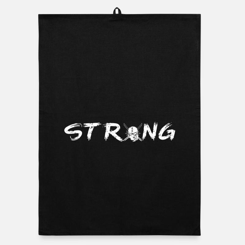 Strong Skull Organic dish towel