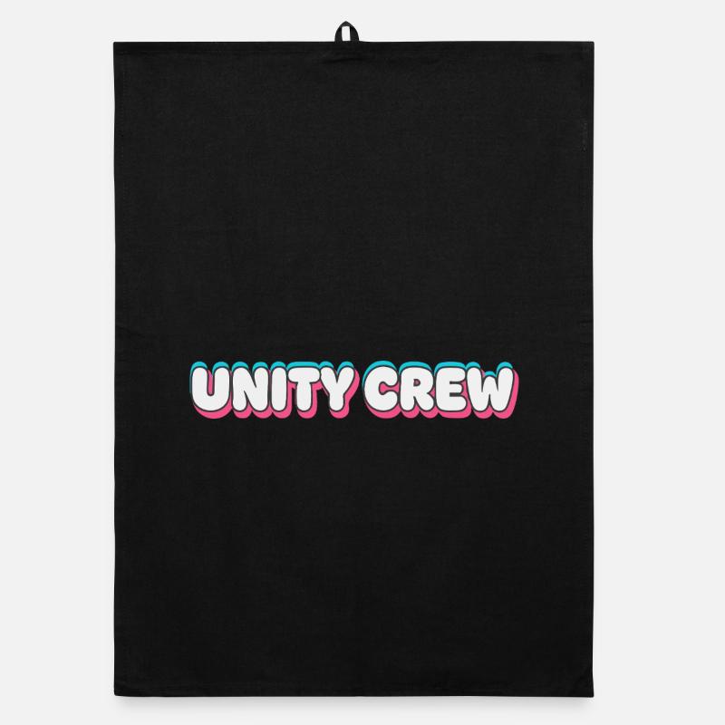 Unity Crew Graffiti-Farbblase - Organic Geschirrtuch - Schwarz