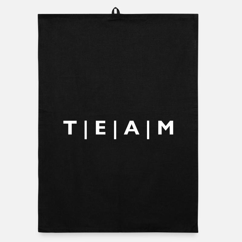 TEAM mit Streifen Organic Geschirrtuch
