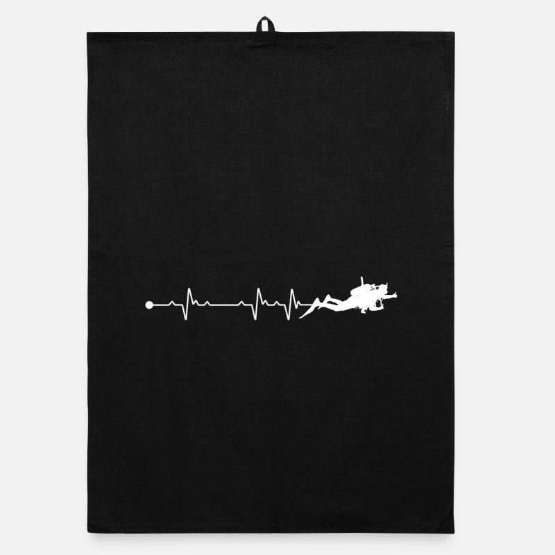 Plongée sous-marine Heartbeat Torchon bio