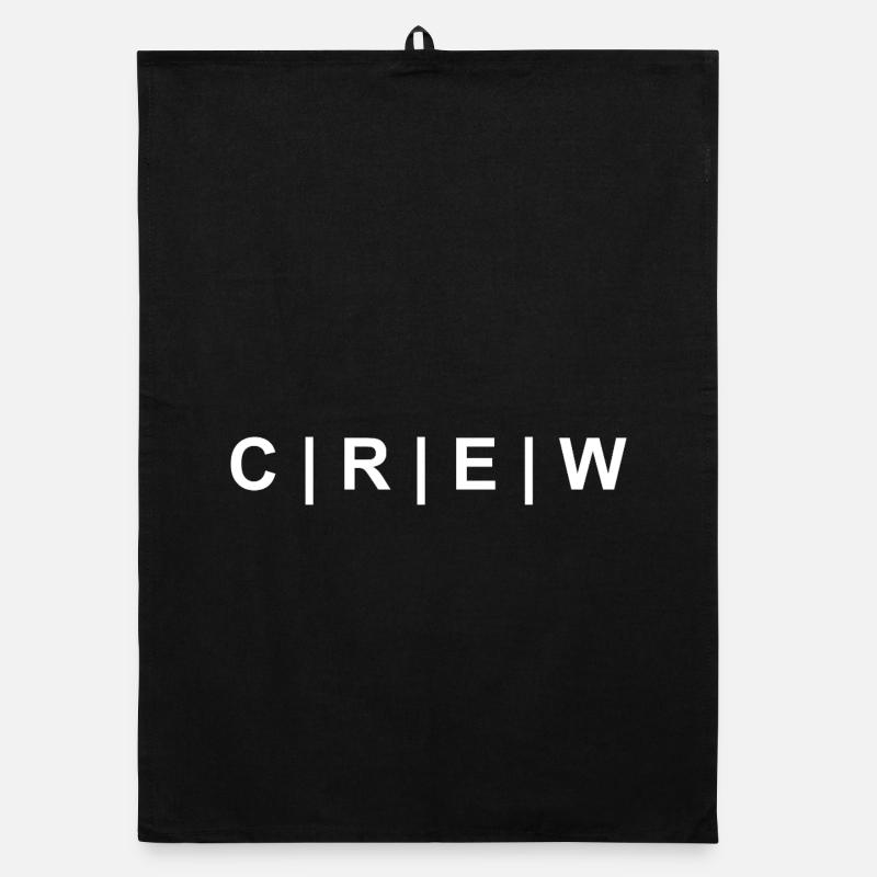 CREW weiss Organic Geschirrtuch