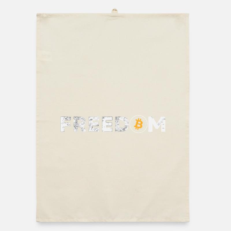 L’évolution de l’argent - Bitcoin Shirt Crypto Torchon bio