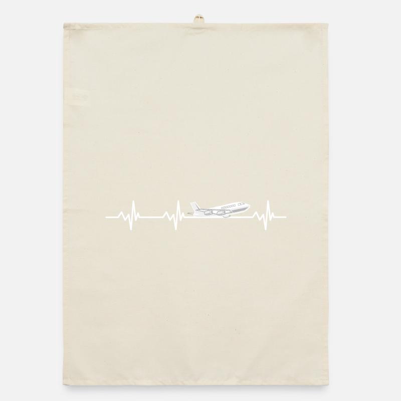 Pulse rate airplane Organic dish towel