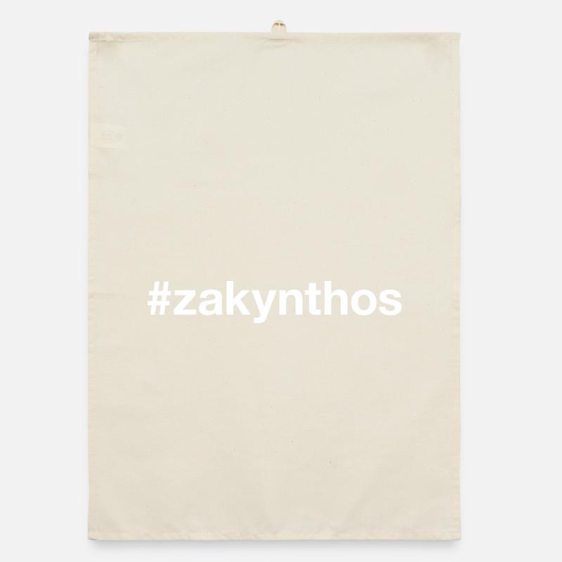 ZAKYNTHOS Hashtag Organic dish towel