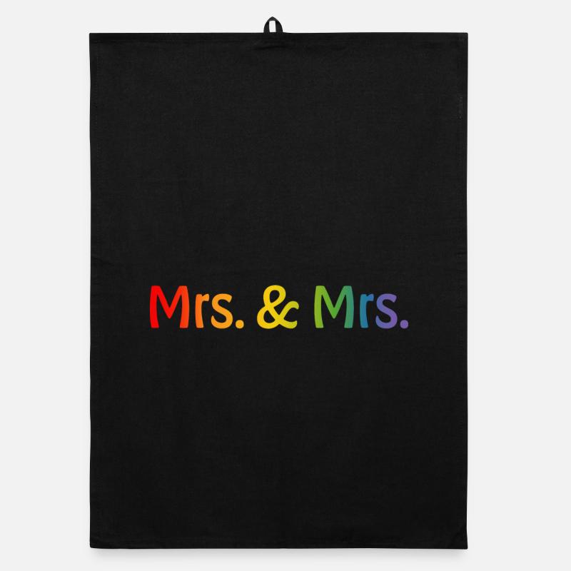 Regenbogen Mrs and Mrs 1 Organic Geschirrtuch