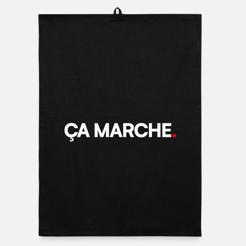 ÇA MARCHE | Expression minimal humour Torchon bio